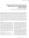 Cover page: Dissecting High-Dimensional Phenotypes with Bayesian Sparse Factor Analysis of Genetic Covariance Matrices