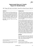 Cover page: Laparoscopic Roux-en-Y gastric bypass for morbid obesity.