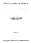 Cover page: A HIGH CURRENT DENSITY LI+ ALUMINO-SILICATE ION SOURCE FOR TARGET HEATING EXPERIMENTS