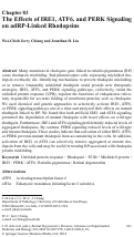 Cover page: The Effects of IRE1, ATF6, and PERK Signaling on adRP-Linked Rhodopsins