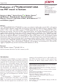 Cover page: Evaluation of [18F]-JNJ-64326067-AAA tau PET tracer in humans