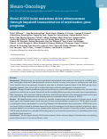 Cover page: Novel SOX10 indel mutations drive schwannomas through impaired transactivation of myelination gene programs