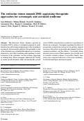 Cover page: The endocrine tumor summit 2008: appraising therapeutic approaches for acromegaly and carcinoid syndrome