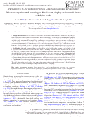 Cover page: Effects of experimental warming on floral scent, display and rewards in two subalpine herbs.