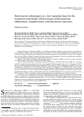 Cover page: Stereotactic radiosurgery at a low marginal dose for the treatment of pediatric arteriovenous malformations: obliteration, complications, and functional outcomes.