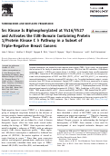 Cover page: Src Kinase Is Biphosphorylated at Y416/Y527 and Activates the CUB-Domain Containing Protein 1/Protein Kinase C δ Pathway in a Subset of Triple-Negative Breast Cancers