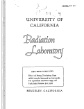 Cover page: Attempted Analysis and Correletion of Various Radiobiological Actions on the Same Kind of Cell (Yeast)