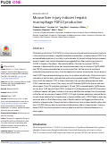 Cover page: Mouse liver injury induces hepatic macrophage FGF23 production