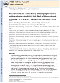 Cover page: Blood pressure and chronic kidney disease progression in a multi-racial cohort: the Multi-Ethnic Study of Atherosclerosis