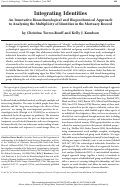 Cover page: Integrating Identities: An Innovative Bioarchaeological and Biogeochemical Approach to Analyzing the Multiplicity of Identities in the Mortuary Record Reply