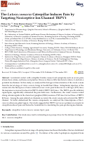 Cover page: The Latoia consocia Caterpillar Induces Pain by Targeting Nociceptive Ion Channel TRPV1