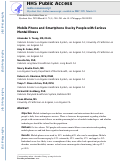 Cover page: Mobile Phone and Smartphone Use by People With Serious Mental Illness.