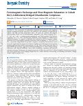 Cover page: Ferromagnetic Exchange and Slow Magnetic Relaxation in Cobalt Bis(1,2-dithiolene)-Bridged Dilanthanide Complexes