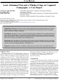 Cover page: Acute Abdominal Pain and a Whirlpool Sign on Computerized Tomography: A Case Report