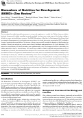 Cover page: Biomarkers of Nutrition for Development (BOND)—Zinc Review 1–5