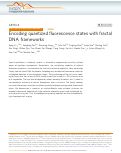 Cover page: Encoding quantized fluorescence states with fractal DNA frameworks