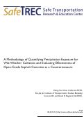 Cover page: A Methodology of Quantifying Precipitation Exposure for Wet-Weather Collisions and Evaluating Effectiveness of Open-Grade Asphalt Concrete as a Countermeasure