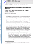 Cover page: Racial/ethnic disparities in cortisol diurnal patterns and affect in adolescence.