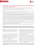 Cover page: Involvement of Low‐Density Lipoprotein Receptor in the Pathogenesis of Pulmonary Hypertension