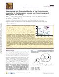 Cover page: Experimental and Theoretical Studies of the Environmental Sensitivity of the Absorption Spectra and Photochemistry of Nitenpyram and Analogs