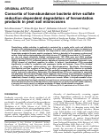 Cover page: Consortia of low-abundance bacteria drive sulfate reduction-dependent degradation of fermentation products in peat soil microcosms