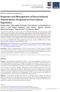 Cover page: Diagnosis and Management of Tumor-Induced Osteomalacia: Perspectives from Clinical Experience