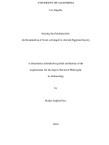 Cover page: Sensing the Fundamentals: An Examination of Scent as Integral to Ancient Egyptian Society