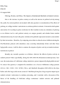 Cover page: Policing, Protests, and Policy: The Impacts of Institutional Backlash on Student Activists