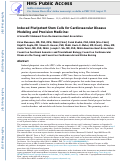 Cover page: Induced Pluripotent Stem Cells for Cardiovascular Disease Modeling and Precision Medicine: A Scientific Statement From the American Heart Association