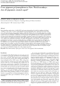 Cover page: Cone pigment polymorphism in New World monkeys: Are all pigments created equal?