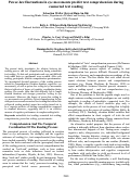 Cover page: Power-law fluctuations in eye movements predict text comprehension during
connected text reading