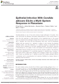 Cover page: Epithelial Infection with Candida albicans Elicits a Multi-system Response in Planarians