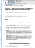 Cover page: Transition to a 1‐year deferral for male blood donors who report sexual contact with men: staff perspectives at one blood collection organization