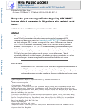 Cover page: Prospective pan-cancer germline testing using MSK-IMPACT informs clinical translation in 751 patients with pediatric solid tumors