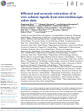 Cover page: Efficient and accurate extraction of in vivo calcium signals from microendoscopic video data