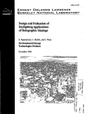 Cover page: Design and Evaluation of Daylighting Applications of Holographic Glazings