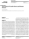 Cover page: The Family of Crumbs Genes and Human Disease.