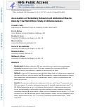 Cover page: Associations of Sedentary Behavior and Abdominal Muscle Density: The Multi-Ethnic Study of Atherosclerosis.