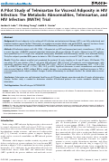 Cover page: A Pilot Study of Telmisartan for Visceral Adiposity in HIV Infection: The Metabolic Abnormalities, Telmisartan, and HIV Infection (MATH) Trial