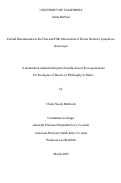 Cover page: Formal Determinants in the First and Fifth Movements of Hector Berlioz's Symphonie fantastique