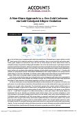 Cover page: A Non-Diazo Approach to α‑Oxo Gold Carbenes via Gold-Catalyzed Alkyne Oxidation