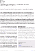 Cover page: Airway microbiome dynamics in exacerbations of chronic obstructive pulmonary disease.