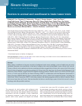 Cover page: Barriers to accrual and enrollment in brain tumor trials