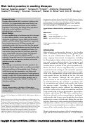 Cover page: Risk factor paradox in wasting diseases