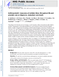 Cover page: Anthropometric Measures at Multiple Times Throughout Life and Prostate Cancer Diagnosis, Metastasis, and Death