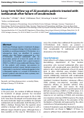 Cover page: Long-term follow-up of 22 psoriatic patients treated with ixekizumab after failure of secukinumab