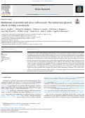 Cover page: Modulation of attention and stress with arousal: The mental and physical effects of riding a motorcycle.