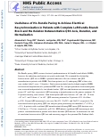 Cover page: Usefulness of His Bundle Pacing to Achieve Electrical Resynchronization in Patients With Complete Left Bundle Branch Block and the Relation Between Native QRS Axis, Duration, and Normalization