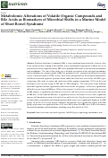 Cover page: Metabolomic Alterations of Volatile Organic Compounds and Bile Acids as Biomarkers of Microbial Shifts in a Murine Model of Short Bowel Syndrome.