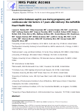 Cover page: Association between aspirin use during pregnancy and cardiovascular risk factors 2–7&nbsp;years after delivery: The nuMoM2b Heart Health Study